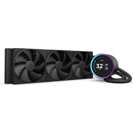NZXT Kraken Elite 360 - Prozessor-Flüssigkeitskühlsystem - mit LCD-Display - Kühlergröße: 360 mm - (für: LGA1851, LGA1700, LGA1