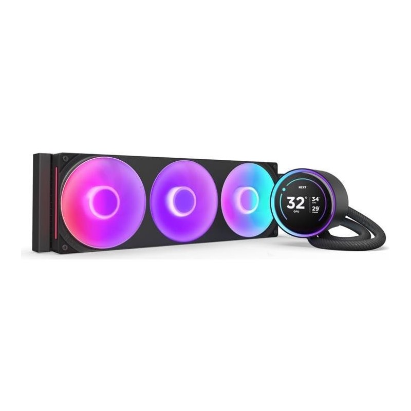 NZXT KRAKEN Elite V2 360 RGB Wakü Display Black RL-KR36E-B2 (RL-KR36E-B2)