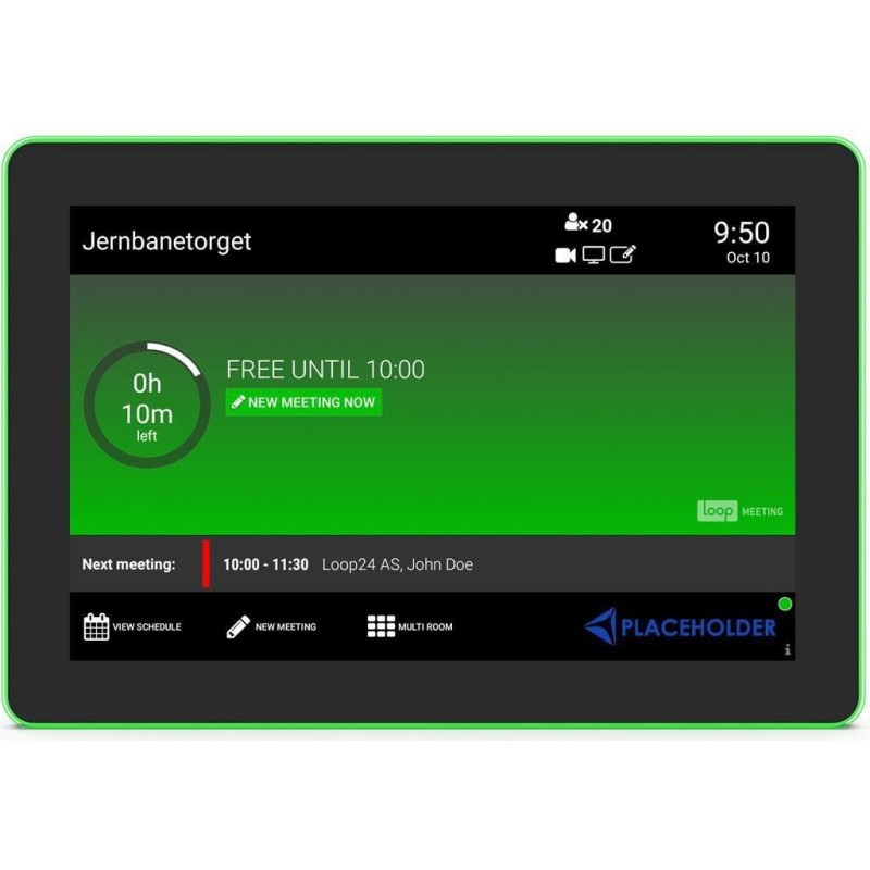 Loop24 LM-8058 Besprechungsraum-Display 20,3 cm (8") 1280 x 800 Pixel LED 802.11a - 802.11b - 802.11g - Wi-Fi 4 (802.11n) - Wi-