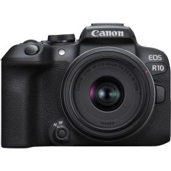 Canon EOS R10 + RF-S 18-45mm F4.5-6.3 IS STM MILC 24,2 MP CMOS 6000 x 4000 Pixel Schwarz (5331C010)