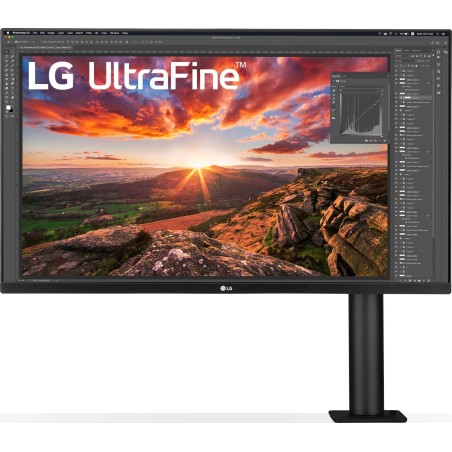LG UltraFine 32UN880-B Ergo Monitor 80cm (31,5 Zoll) UHD, IPS, 5ms, HDMI, DisplayPort, USB-C, USB (32UN880K-B.AEU)