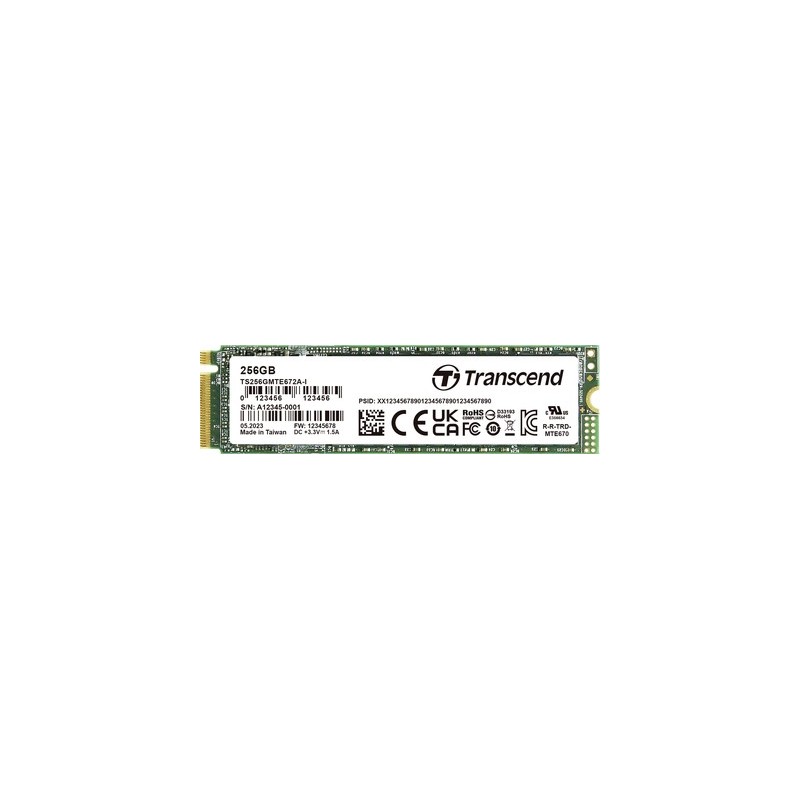 Transcend 256 GB Interne PCIe SSD TS256GMTE672AI-VS1 (TS256GMTE672AI-VS1)