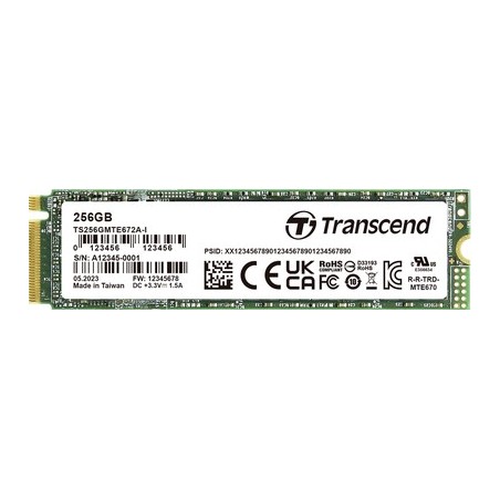 Transcend 256 GB Interne PCIe SSD TS256GMTE672AI-VS1 (TS256GMTE672AI-VS1)