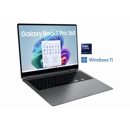 Samsung NP964Q Book5 Pro 360 16'' Ultra7 32GB+512GB Gray B2B - 512 GB - 32 GB (NP964QHA-KG3DE)