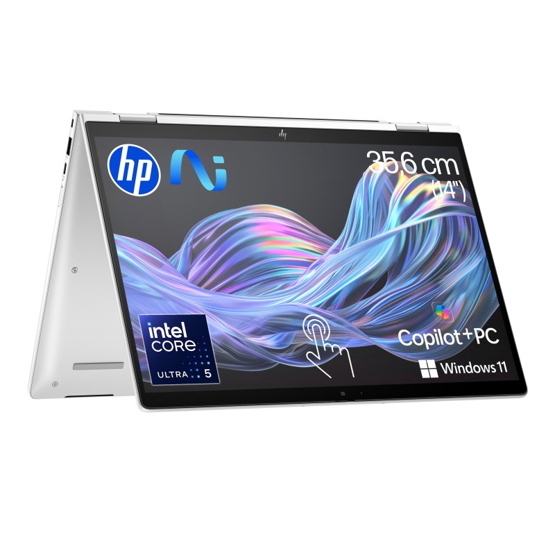 HP EliteBook X Flip G1i KI Laptop Wolf Pro Security Edition Intel Core Ultra 5 226V Hybrid (2-in-1) 35,6 cm (14") Touchscreen W