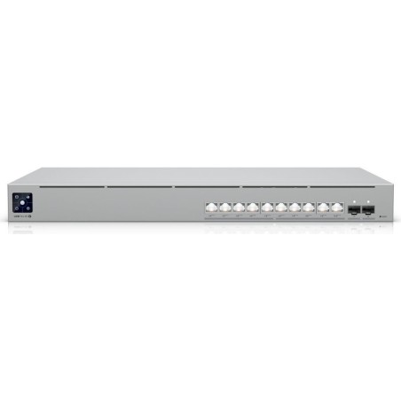 Ubiquiti 1U, professional-grade EtherlightingT PoE+++ switch with (10) 10 GbE and (2) 10G SFP+ ports. (USW-PRO-XG-10-POE)