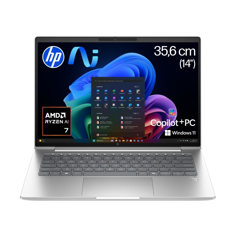 HP EliteBook 6 G1a 14 inch KI Laptop 1 TB SSD Windows 11 Pro Copilot+ PC (AD3J8ET#ABD)