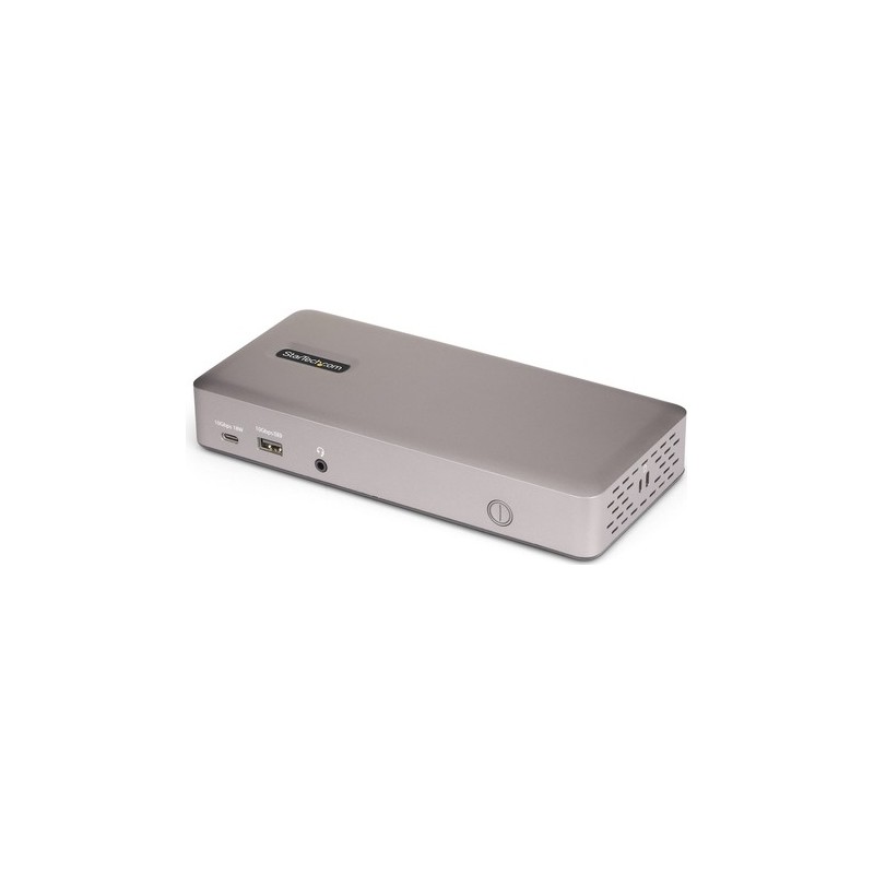 StarTech.com Triple-Monitor USB4 Docking Station, 4K 60Hz HDMI or DisplayPort, 100W Laptop Charging, 2.5GbE, USB-C Multi-Monito