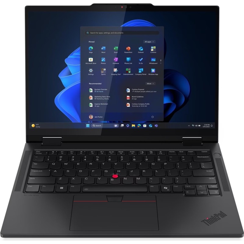LENOVO ThinkPad T14s 2-in-1 G1 Intel Core Ultra 5 225U 35,56cm 14Zoll WUXGA IPS LP 16GB 512GB SSD UMA 4G AI PC W11P Black (21R3