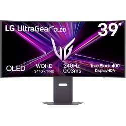 LG Ultra Gear OLED 39GX900A-B, Gaming-Monitor 99.1 cm (39 Zoll), schwarz, WQHD, Curved, VRR, HDR10, 240Hz Panel (39GX900A-B)