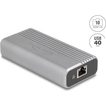 Delock USB 40 Gbps Type-C Netzwerk Adapter 10 Gigabit LAN 1 x RJ45 (64349)