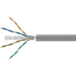 Equip Bulkkabel - 305 m - abgeschirmt F/UTP - CAT 6 - halogenfrei, robust - gray (RAL 7035) (404539)