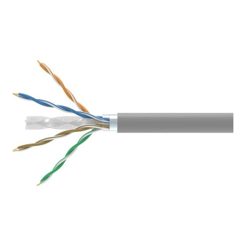 Equip Bulkkabel - 305 m - abgeschirmt F/UTP - CAT 6 - halogenfrei, robust - gray (RAL 7035) (404539)