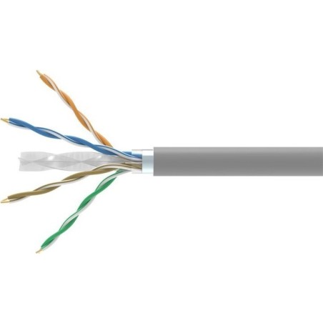Equip Bulkkabel - 305 m - abgeschirmt F/UTP - CAT 6 - halogenfrei, robust - gray (RAL 7035) (404539)