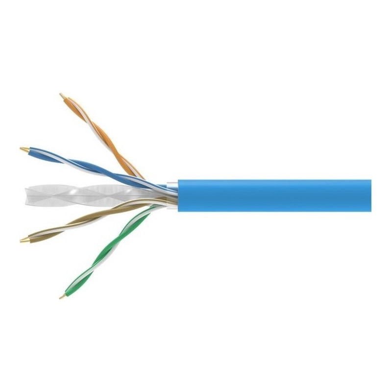 Equip Bulkkabel - 305 m - UTP - CAT 6a - halogenfrei, robust - blue (RAL 5012) (404542)