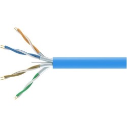 Equip Bulkkabel - 305 m - U/FTP - CAT 6a - halogenfrei, robust - blue (RAL 5012) (404546)