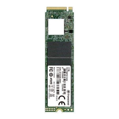 Transcend TS1TMTE110S Interne SATA M.2 SSD 2280 1 TB 110S Retail PCIe 3.0 x4 (TS1TMTE110S)