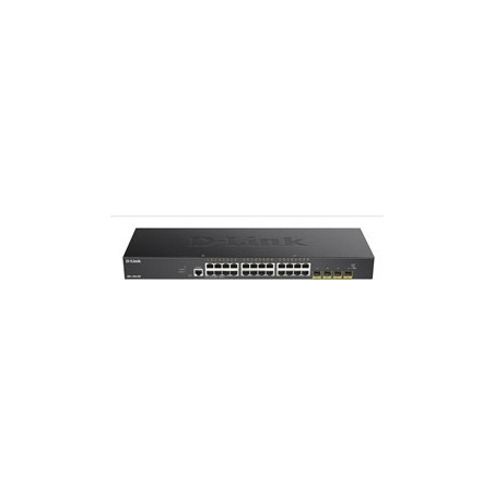 D-Link DGS 1250-28X - Switch - L3 Lite - Smart - 24 x 10/100/1000 + 4 x 10 Gigabit SFP+ - an Rack montierbar