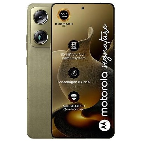 Motorola Signature 5G 16/512GB Android 16 Smartphone Martini Olive (PBAB0003SE)