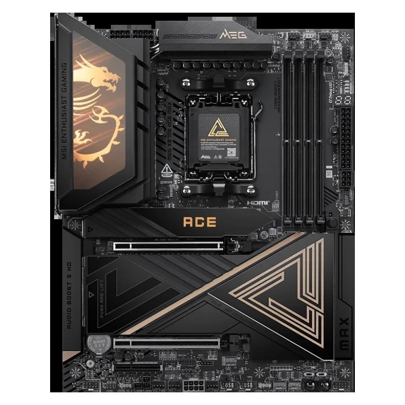 MSI MEG X870E ACE MAX Mainboard ATX Socket AM5 X870E DDR5 Wi-Fi 7 10GbE (7E85-001R)