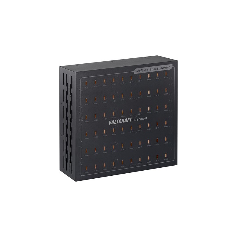VOLTCRAFT UC-800W01 USB Ladegerät 800 W USB-C® USB PD Schwarz Innenbereich USB Power Delivery (USB-PD) (VC-17275170)