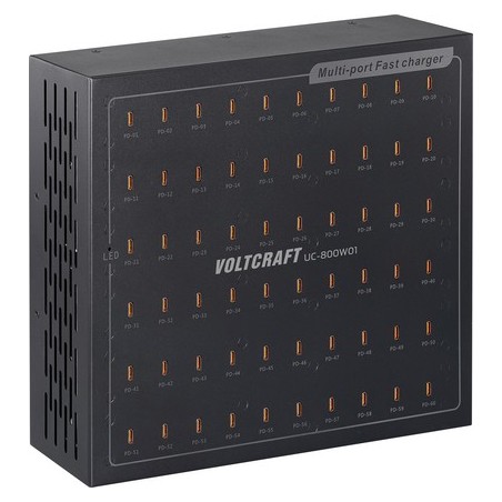 VOLTCRAFT UC-800W01 USB Ladegerät 800 W USB-C® USB PD Schwarz Innenbereich USB Power Delivery (USB-PD) (VC-17275170)