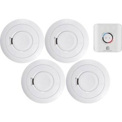 Ei Electronics Funk-Rauchwarnmelder 5er Set inkl. 10 Jahres-Batterie, vernetzbar