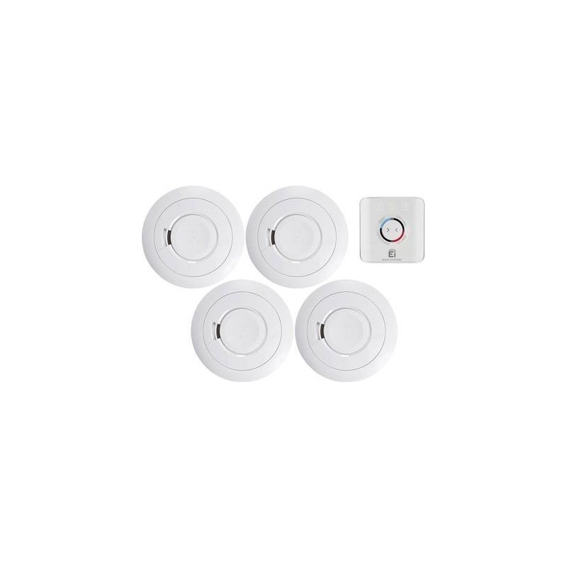 Ei Electronics Funk-Rauchwarnmelder 5er Set inkl. 10 Jahres-Batterie, vernetzbar