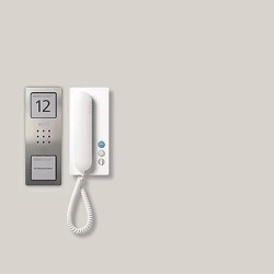 Siedle SET CA 812-1 E/W. Übertragungstechnik: Verkabelt. Produktfarbe: Edelstahl, Weiß, Platzierung: Wand (210008738-00)