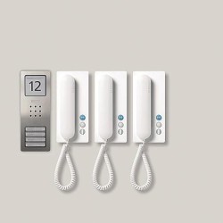 Siedle SET CA 812-3 E/W Edelstahl - Weiß (210008740-00)