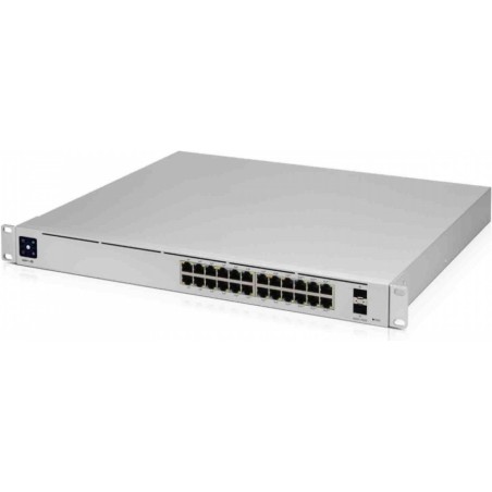 Ubiquiti UniFiSwitch Pro 24 Rackmount Gigabit Managed Switch, 24x RJ-45, 2x SFP+, PoE++, Gen2 (USW-PRO-24-POE)