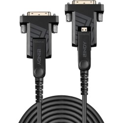 Lindy - HDMI mit Ethernet Kabelset - mikro HDMI (M) bis mikro HDMI (M) - 40,0m - Hybrid Kupfer/Kohlefaser - Schwarz - 4K Unters