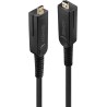 Lindy - HDMI mit Ethernet Kabelset - mikro HDMI (M) bis mikro HDMI (M) - 100,0m - Hybrid Kupfer/Kohlefaser - Schwarz - 4K Unter