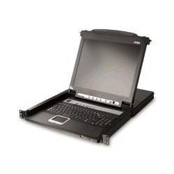 ATEN Slideaway CL5716M - KVM-Konsole mit KVM-Switch - 16 Anschlüsse - 43.2 cm (17") - Rack - einbaufähig - 1280 x 1024 - 1U