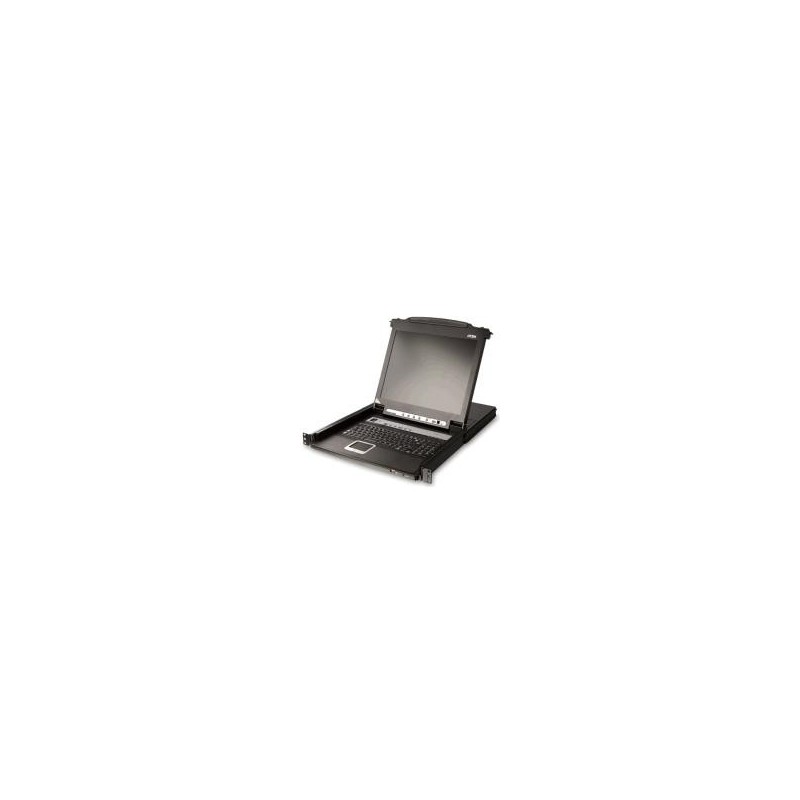 ATEN Slideaway CL5716M - KVM-Konsole mit KVM-Switch - 16 Anschlüsse - 43.2 cm (17") - Rack - einbaufähig - 1280 x 1024 - 1U