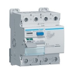 Hager CDB663D FI-Schutzschalter 4-polig 10kA 63A 30mA Typ B+ (CDB663D)