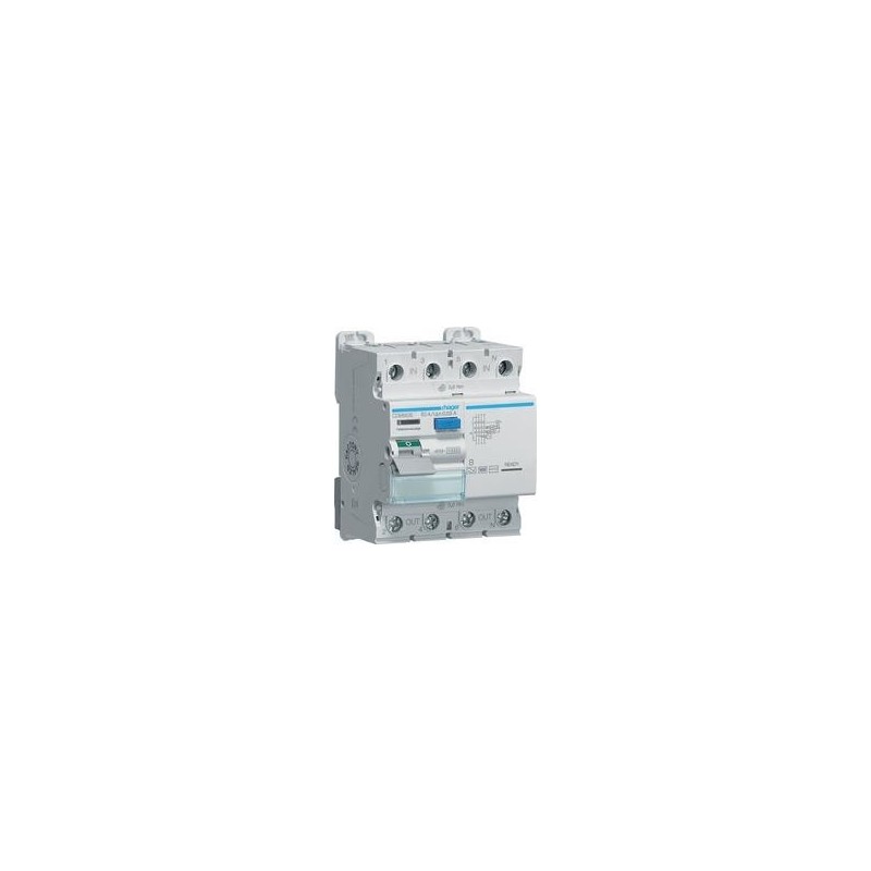 HAGER CDB663E FI-Schutzschalter 4p 10kA 63A 30mA TypB (CDB663E)
