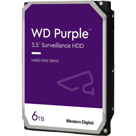 WD Purple Surveillance Hard Drive WD62PURZ - Festplatte - 6 TB - intern - 3.5" (8.9 cm) - SATA 6Gb/s - 5640 U/min - Puffer: 128