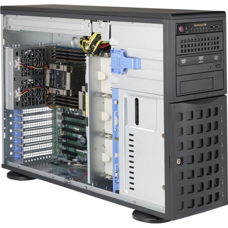 Supermicro SC745 BAC-R1K23B-SQ - Tower - 4U - Erweitertes ATX - SATA/SAS - Hot-Swap 1200 Watt - Schwarz - USB