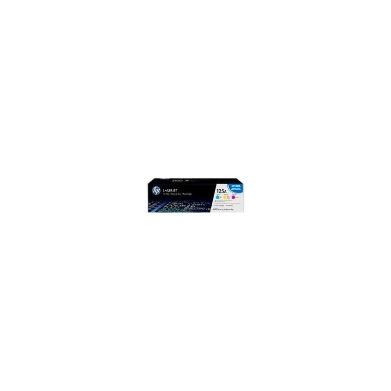 HP Toner CF373AM (125A) - Multipack (C/M/Y) - Kapazität: 3x 1.400 Seiten (CF373AM)