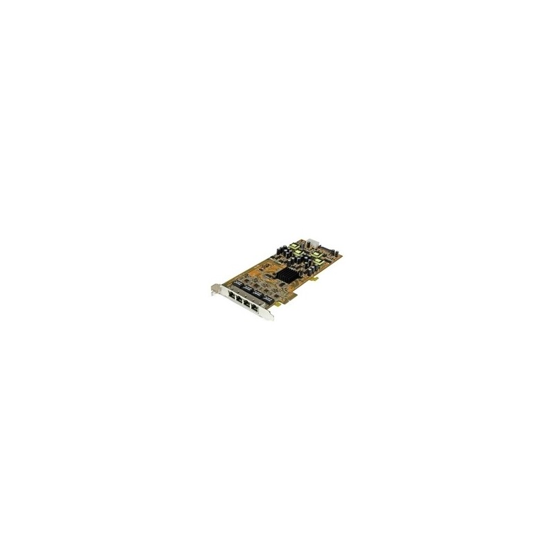 StarTech.com 4 Port Gigabit PoE PCIe Network Card - PSE PCI Express NIC - Netzwerkadapter - PCI Express x4 - Gigabit Ethernet x