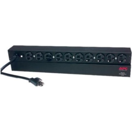 APC Rack PDU, Basic, 1U, 20A, 120V (10) (AP9563)