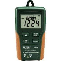 EXTECH DL160 V/AC - A/AC-Dual TrueRMS-Datenlogger, 2-Kanal, 10 - 600 V/AC, 10 - 200 A/AC, CAT III 60 (DL160)