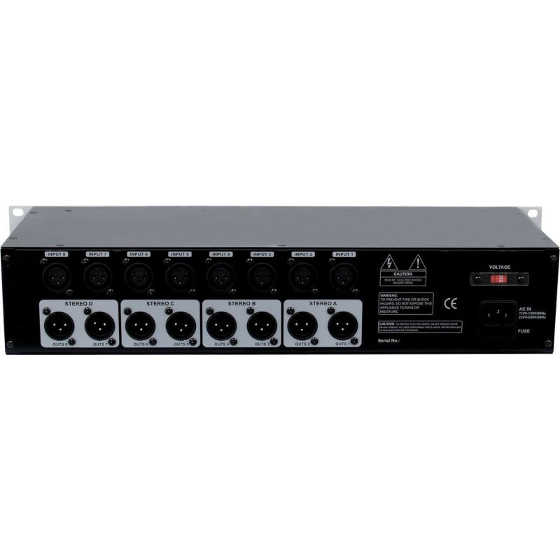 Omnitronic MZD-88 8 Kanäle 20 - 20000 Hz Silber (10304120)