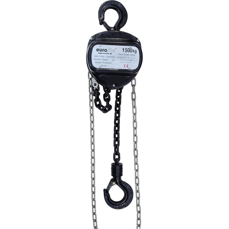 Eurolite Kettenzug 10M/1.5T schwarz (58000121)