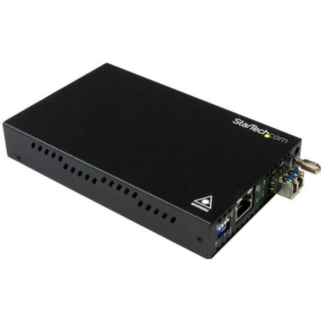 Startech.com Gigabit Ethernet Copper-to-Fiber Media Converter - SM LC 10 km - Medienkonverter - Ethernet, Fast Ethernet, Gigabi