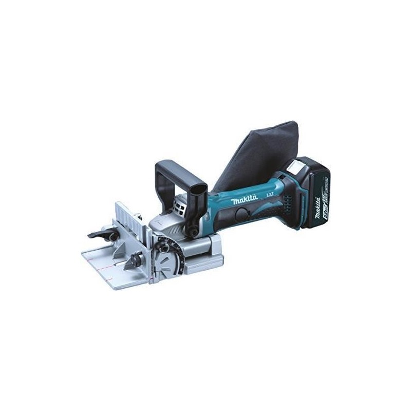 Makita DPJ180 - Flachdübelfräse - schnurlos - 100 mm - 2 Akkus - 18 V (DPJ180RTJ)