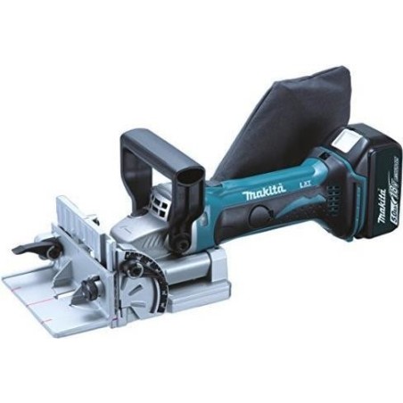 Makita DPJ180 - Flachdübelfräse - schnurlos - 100 mm - 2 Akkus - 18 V (DPJ180RTJ)