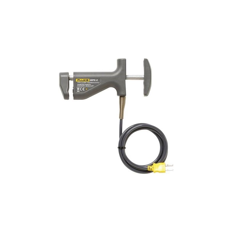 BEHA Fluke Temperaturfühler mit Klemmbefestigung, 6 ... 35 mm, Oberfläche, Typ K, -29 ... 149°C (80PK-8)