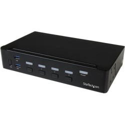 StarTech.com 4 Port HDMI KVM Switch - HDMI KVM Umschalter mit USB 3.0 Hub - 1080p - KVM-/USB-Switch - USB - 4 x KVM/Audio/USB +